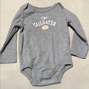 Gray Tiny Tailgater Kids One Piece 🏈